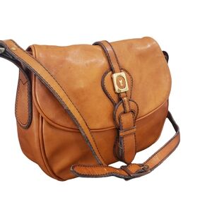 GOLDPFEIL Vintage Caracciola Leather  Crossbody Handbag